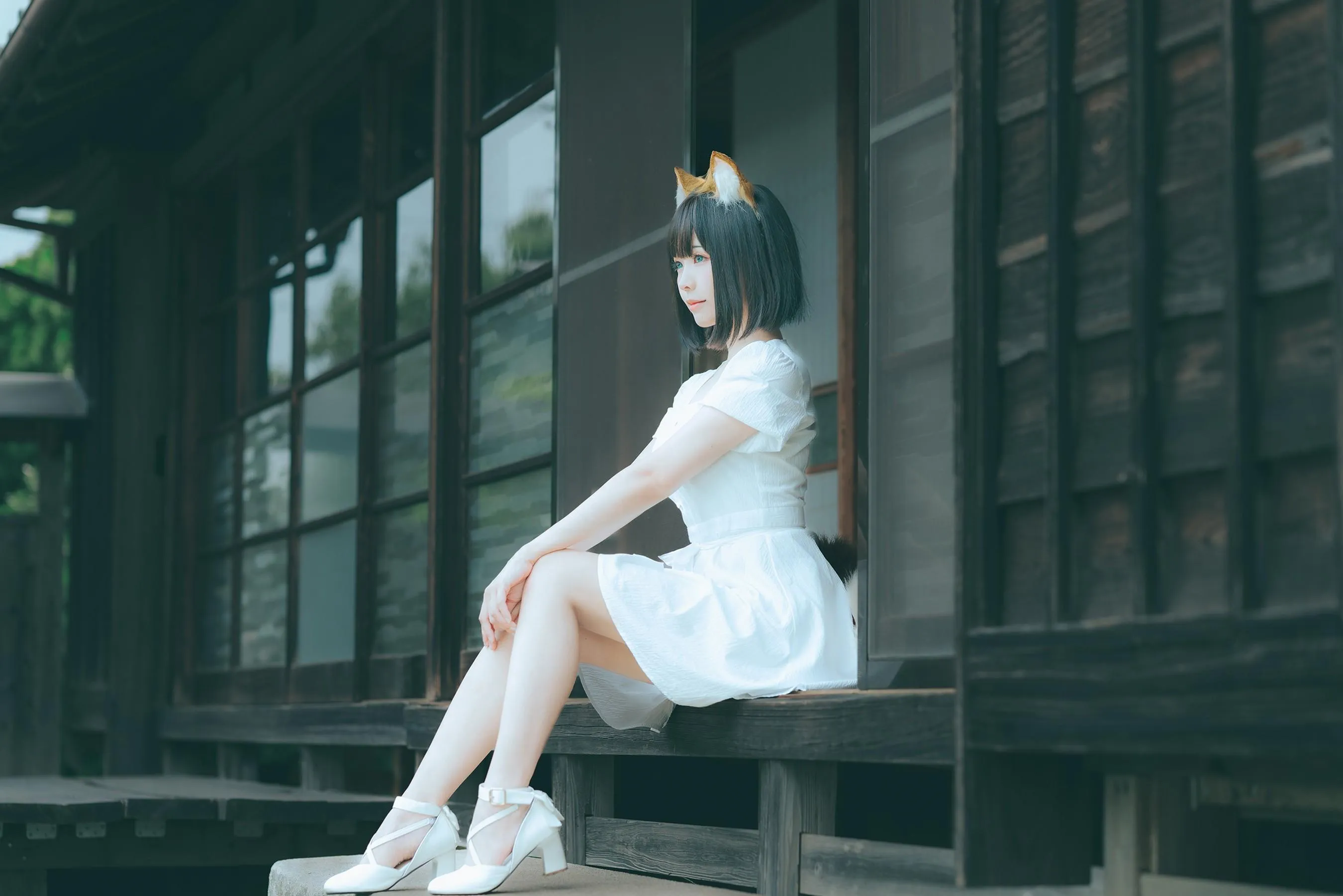 ElyEE子 – NO.114 2023.July B-Dongitsune ~White dress 白洋裝狐少女 [60P]插图3